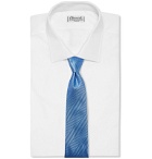 Charvet - 8.5cm Herringbone Silk-Jacquard Tie - Blue