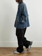 Balenciaga - Oversized Distressed Denim Jacket - Blue