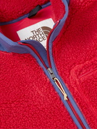 The North Face - Extreme Pile Logo-Embroidered Shell-Trimmed Fleece Jacket - Red