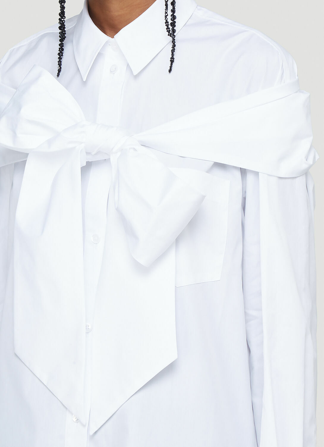 Simone Rocha Longline Bow Shirt Simone Rocha