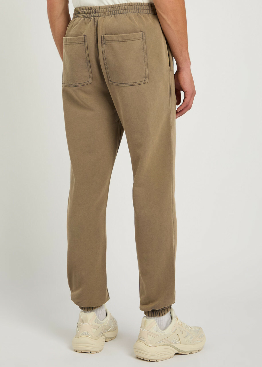 Represent Owners Club Logo-print Cotton Sweatpants Taupe