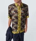 Dries Van Noten Printed bowling shirt