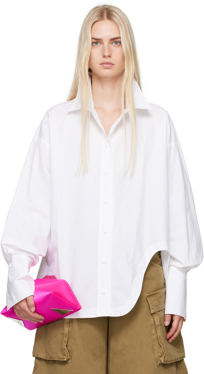THE ATTICO 売れ筋商品|||ジ アティコ Tシャツ トップス レディース Tops White 27609633_57451103_600.jpg