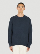 Sleeve Pocket Sweater in Blue