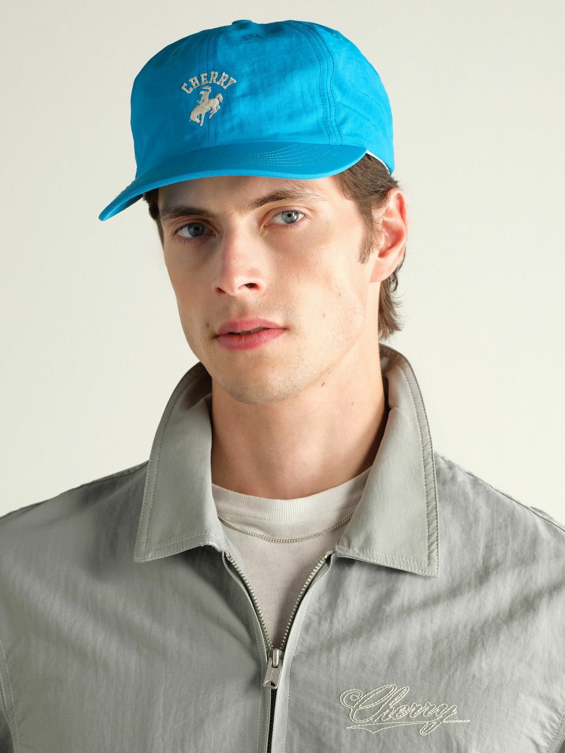 Cherry Los Angeles - Western Tennis Logo-Embroidered Twill Baseball Cap