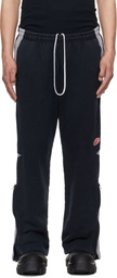 GREG ROSS Black & Gray Coast Sweatpants