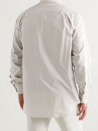 Loro Piana - André Striped Cotton-Poplin Oxford Shirt - White