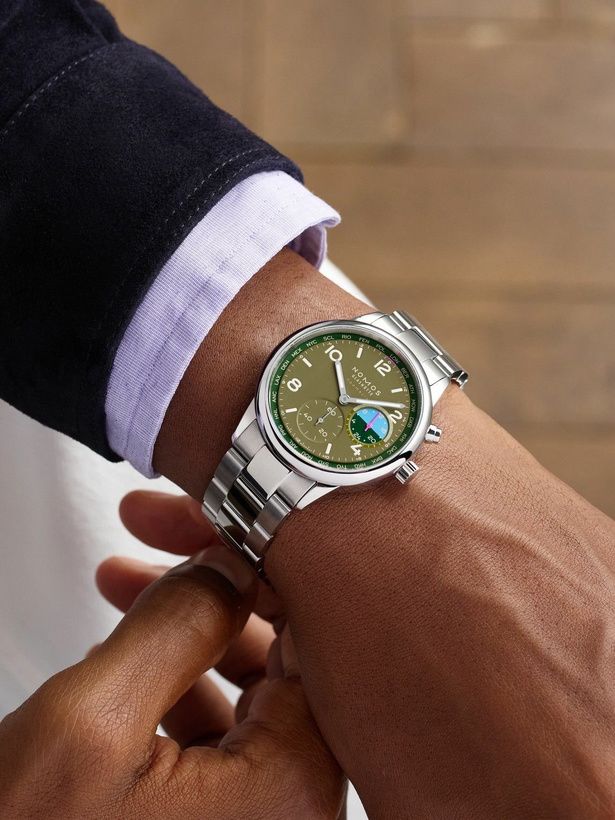 Photo: NOMOS Glashütte - Club Sport Neomatik Worldtimer Jungle Limited Edition Automatic 40mm Stainless Steel Watch, Ref. No. 790.S2