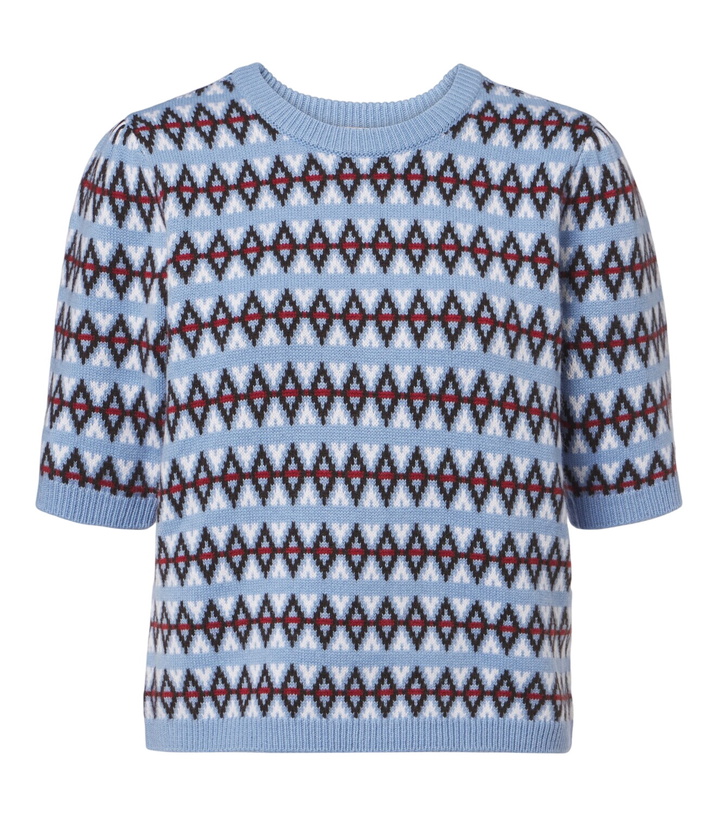 Photo: Frame Jacquard wool and cashmere sweater