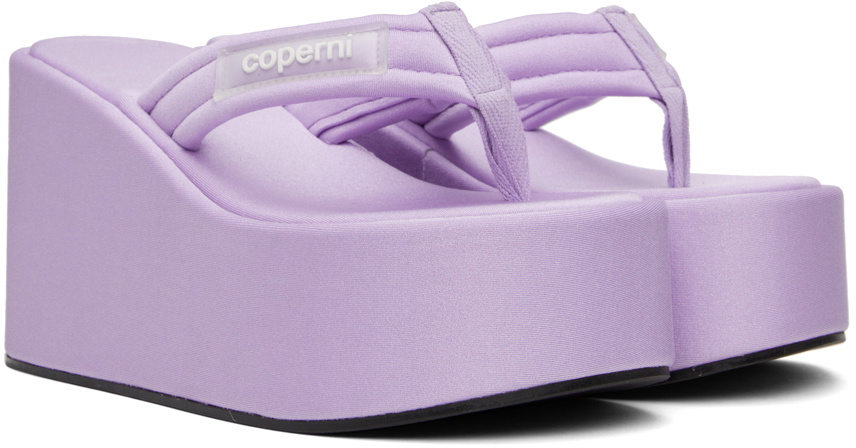 Coperni Purple Wedge Sandals Coperni