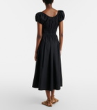 Dôen Quinn gathered cotton midi dress