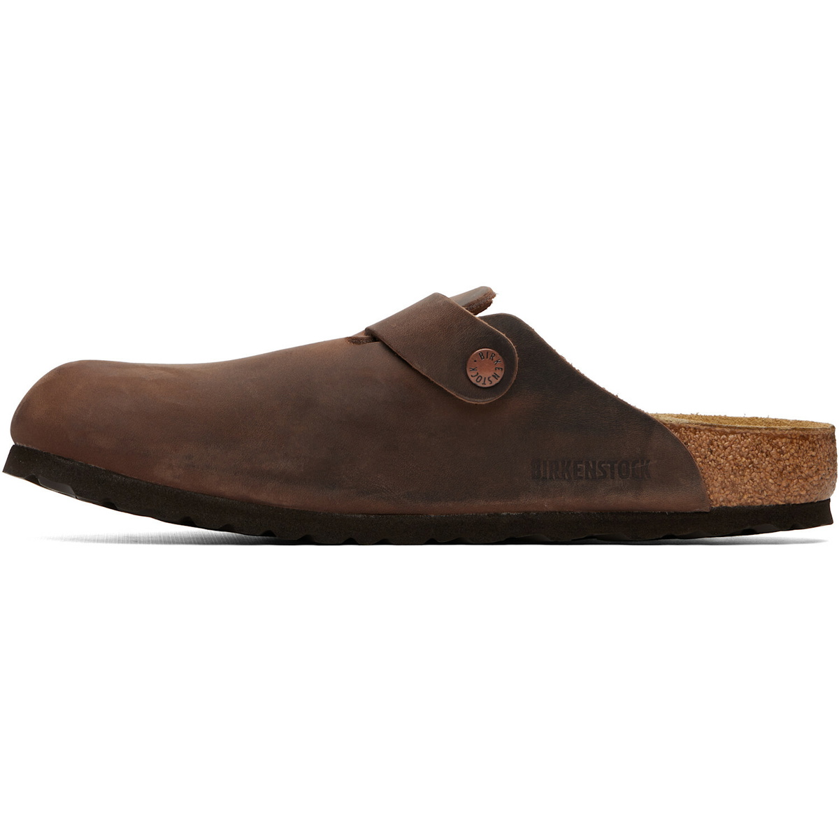 Birkenstock Brown Regular Boston Oiled Leather Slip-on Loafers