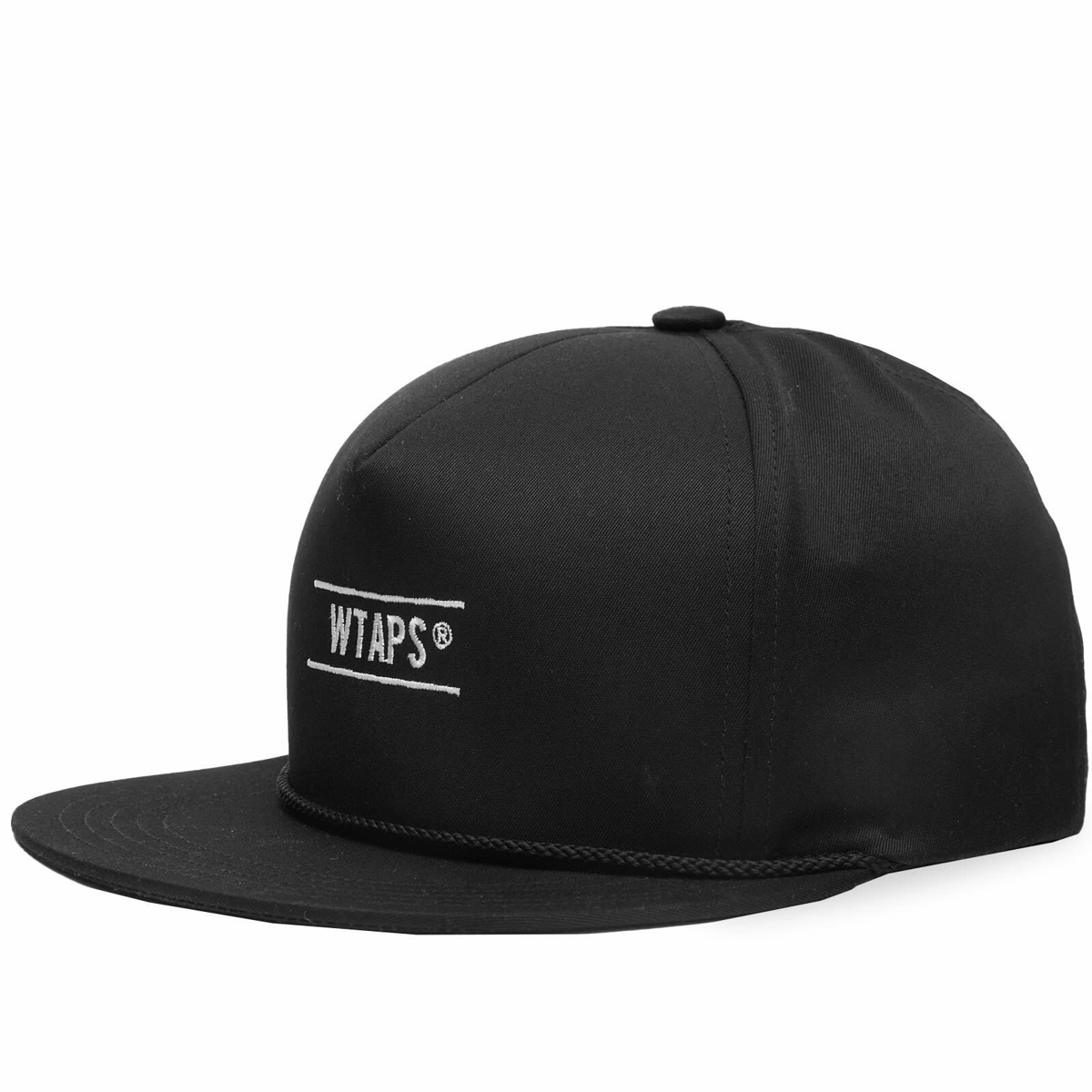 WTAPS Men's 06 Logo Mesh Back Cap in Black WTAPS