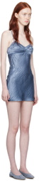Anna October Blue Waterlily Minidress