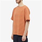 DIGAWEL Men's Stripe T-Shirt in Orange