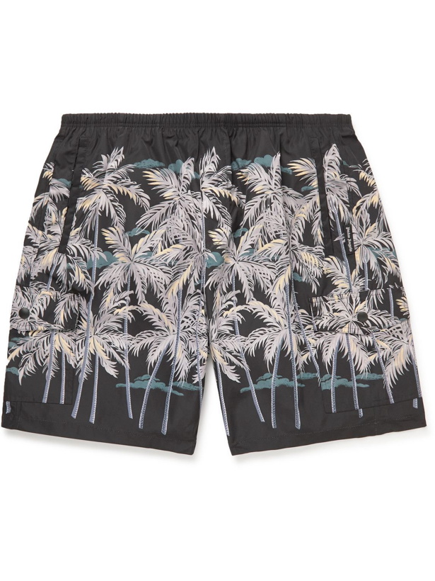 Photo: Palm Angels - Straight-Leg Printed Shell Shorts - Black
