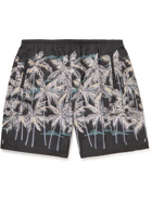 Palm Angels - Straight-Leg Printed Shell Shorts - Black