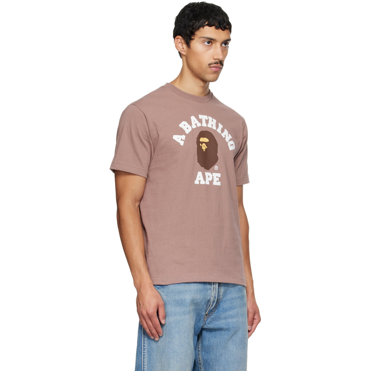 BAPE Brown College T-shirt