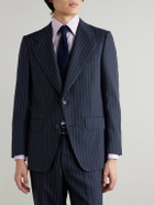 Husbands - Pinstriped Wool Suit Jacket - Blue