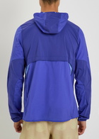 Nike Dri-fit Hooded Stretch-nylon Running Jacket Blue