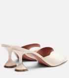 Amina Muaddi Lupita satin mules