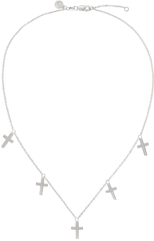 Photo: Stolen Girlfriends Club Silver Multi Cross Necklace