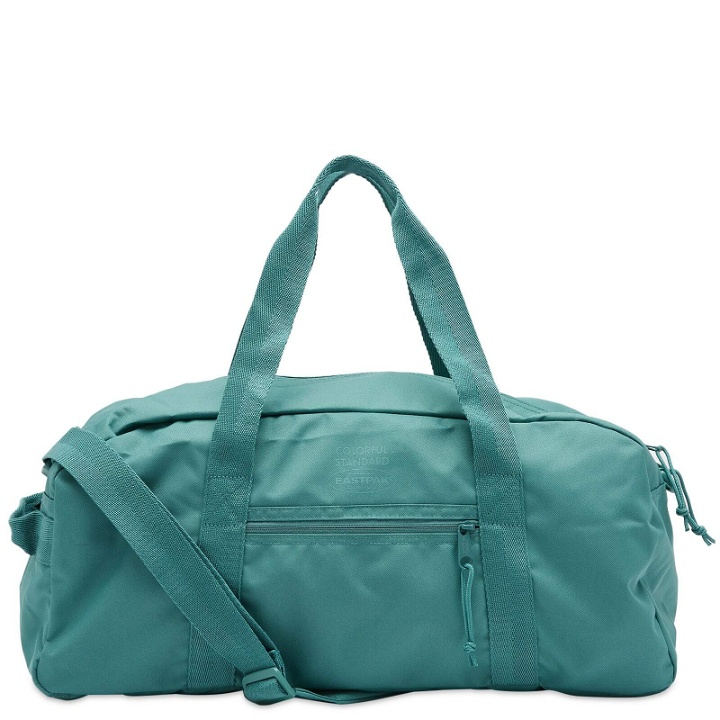 Photo: Eastpak x Colorful Standard Stand+ Duffle Bag in Pine Green
