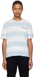 Thom Browne Blue & White Pocket T-Shirt
