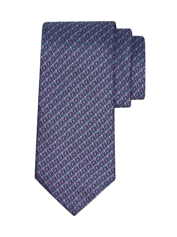 Photo: Ferragamo Mens Jacquard tie - Infinite Inspirations in Blue