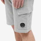 C.P. Company Men's Pocket Lens Sweat Short in Grey Melange