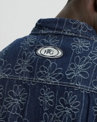 Honor The Gift FLOWER JACQUARD JACKET Blue Mens Denim Jacket