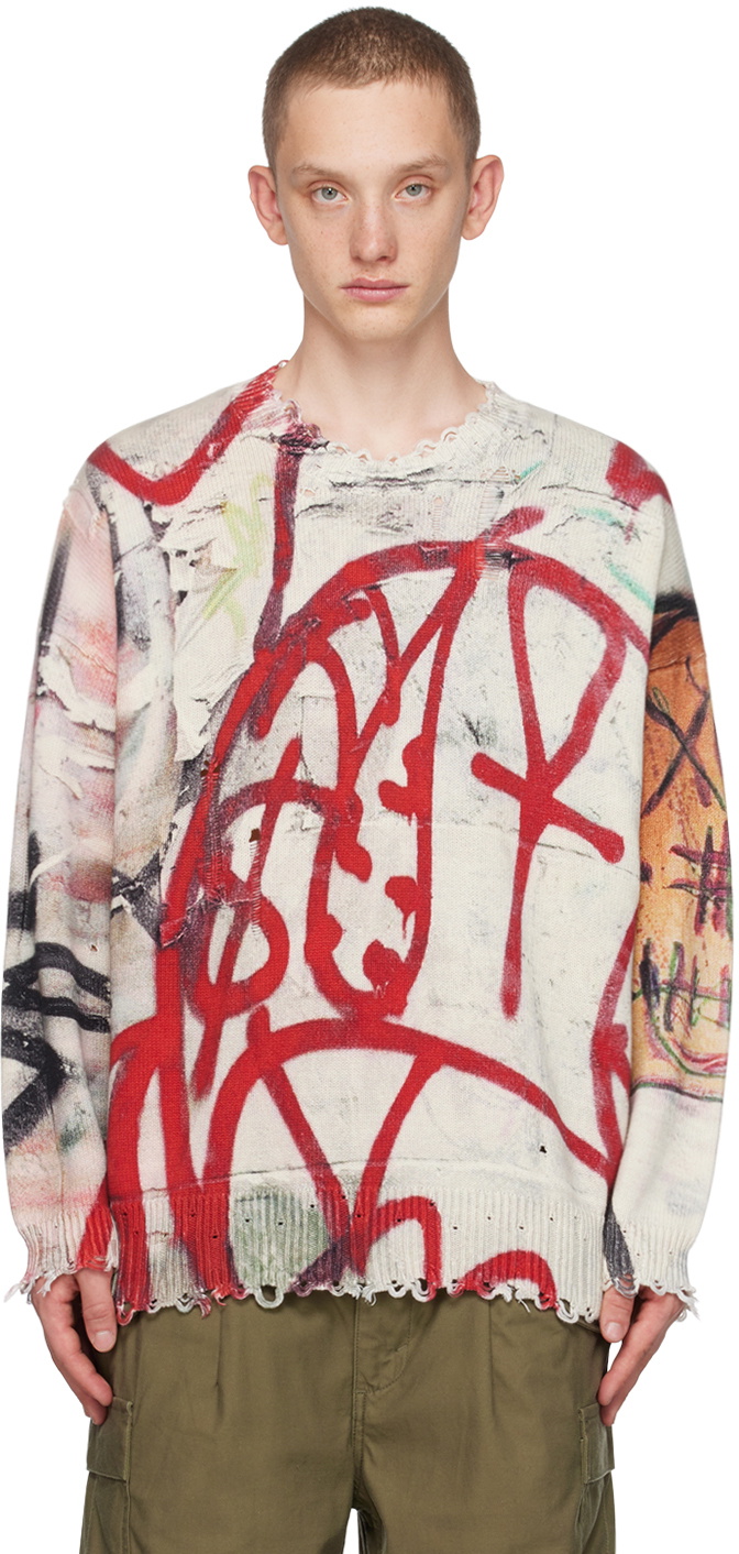 R13 OffWhite Oversized Sweater R13