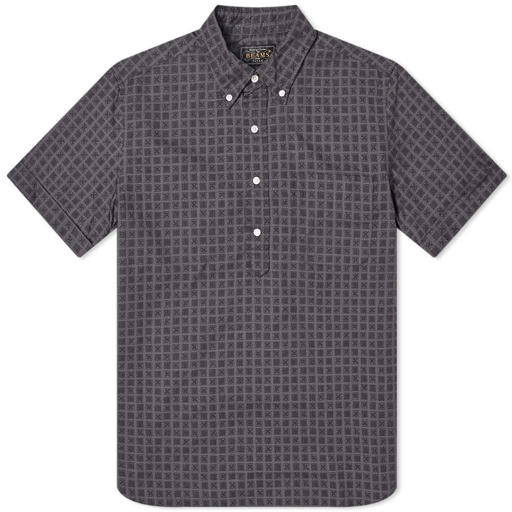 Photo: Beams Plus Short Sleeve Pullover Print Geometric Shirt