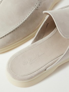 Loro Piana - Babouche Walk Suede Backless Loafers - Neutrals
