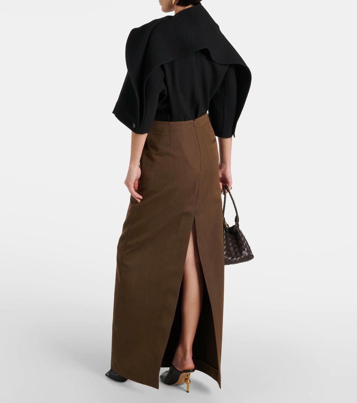 Bottega Veneta Women Black Wool Pant-Skirt main image 1