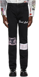 Mr. Saturday Black Patchwork Jeans