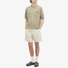 Norse Projects Men's Rollo Cotton Linen Short Sleeve Shirt in Clay