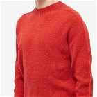 Country Of Origin Men's Supersoft Seamless Crew Knit in Brandy Red