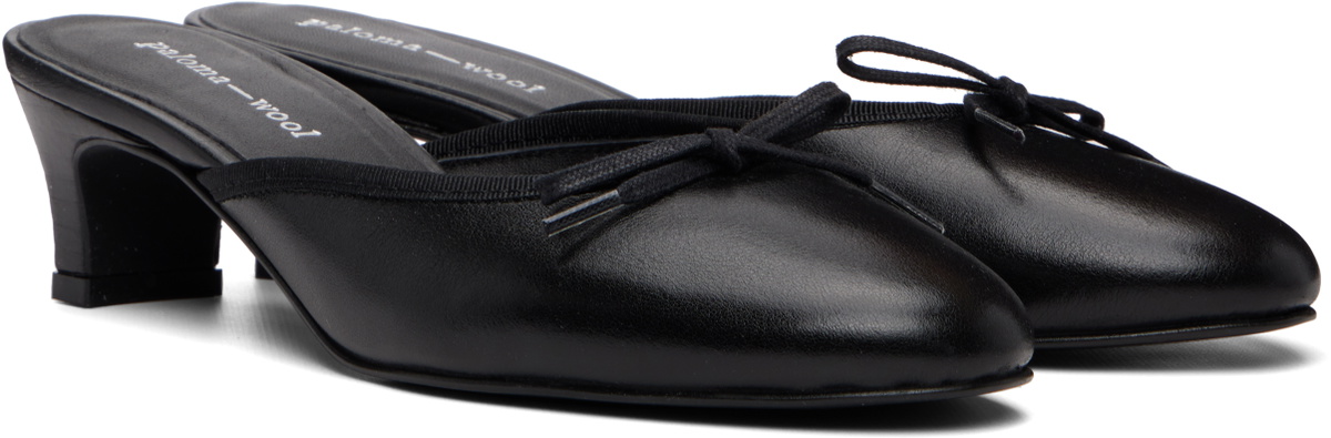 Paloma Wool Black Petra Mule Heels