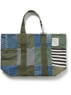 Greg Lauren - Patchwork Denim, Cotton-Canvas and Knitted Tote Bag
