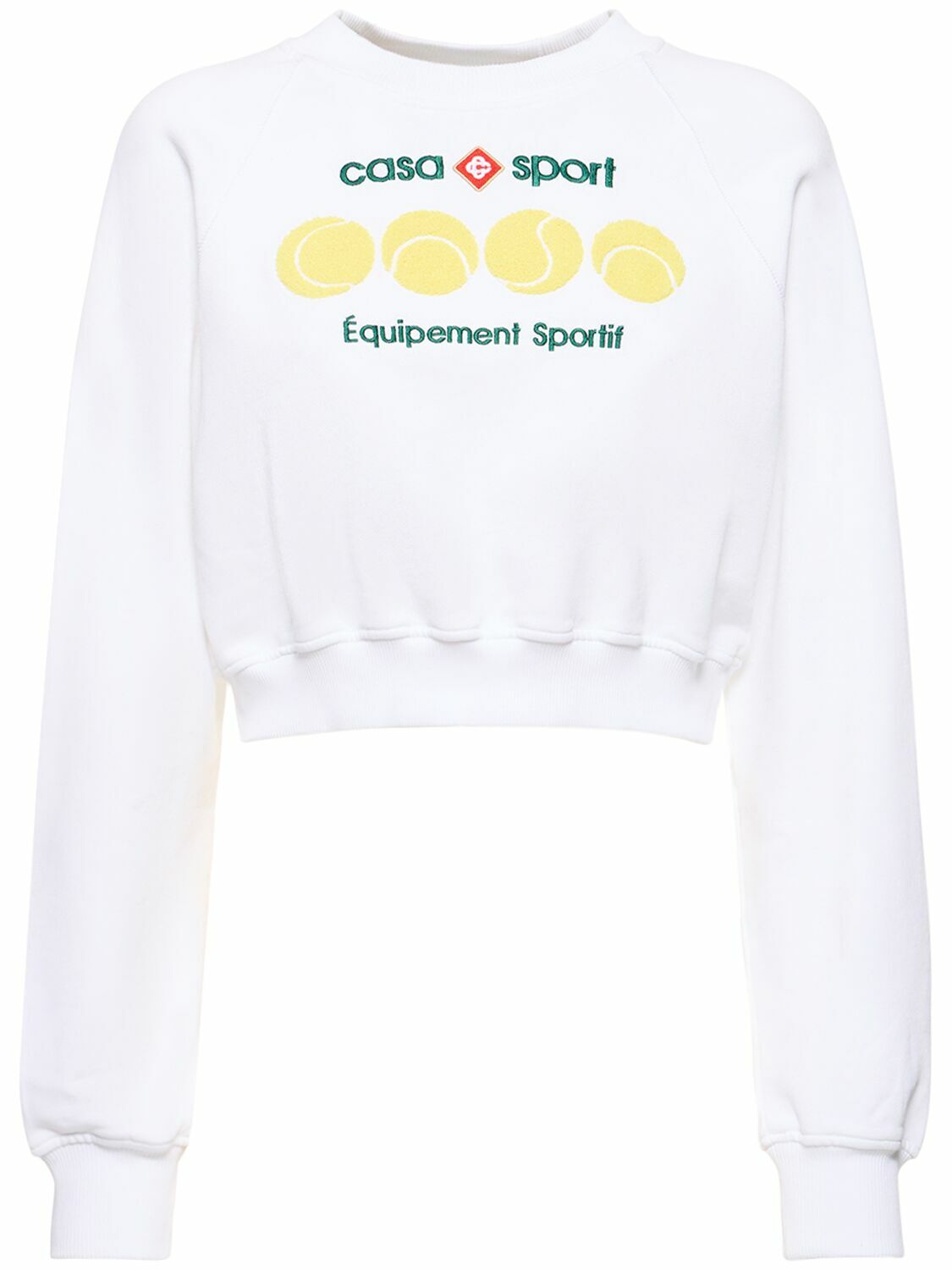 CASABLANCA - Casa Sport Cropped Jersey Sweatshirt Casablanca