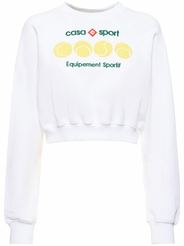 Photo: CASABLANCA - Casa Sport Cropped Jersey Sweatshirt