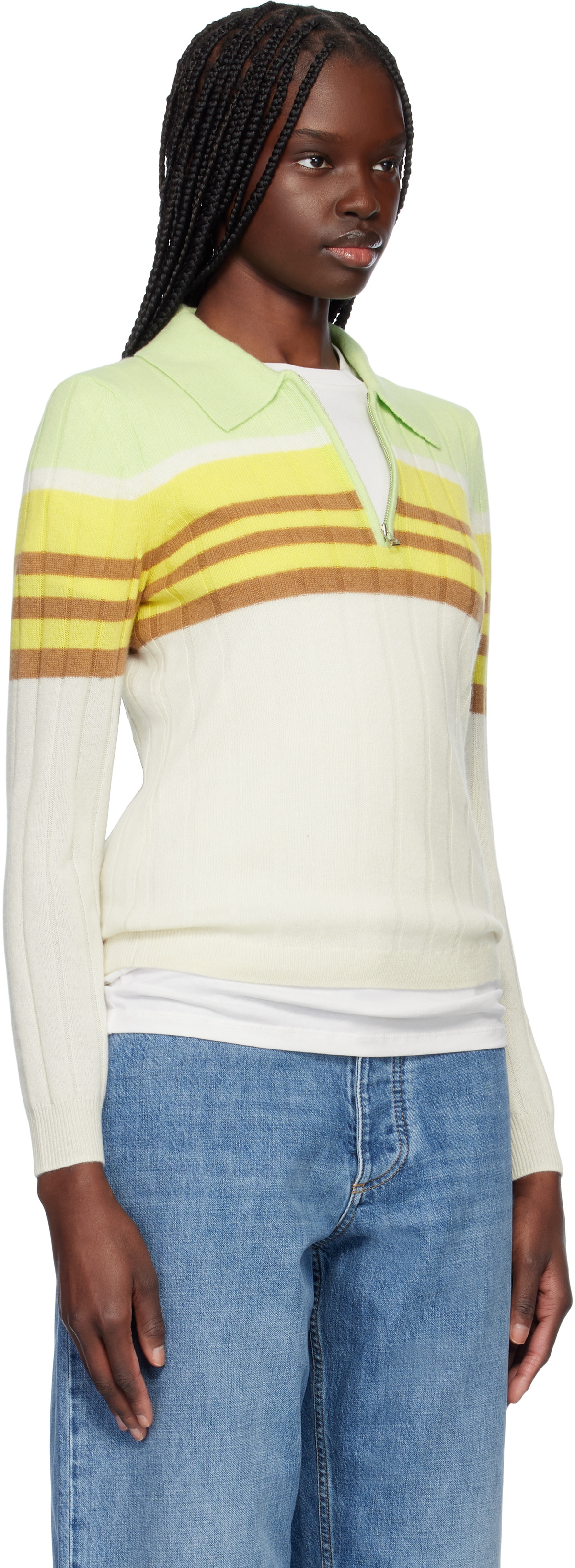 Guest in Residence Multicolor Track Polo