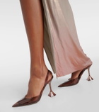 Amina Muaddi Holli 95 PVC slingback pumps