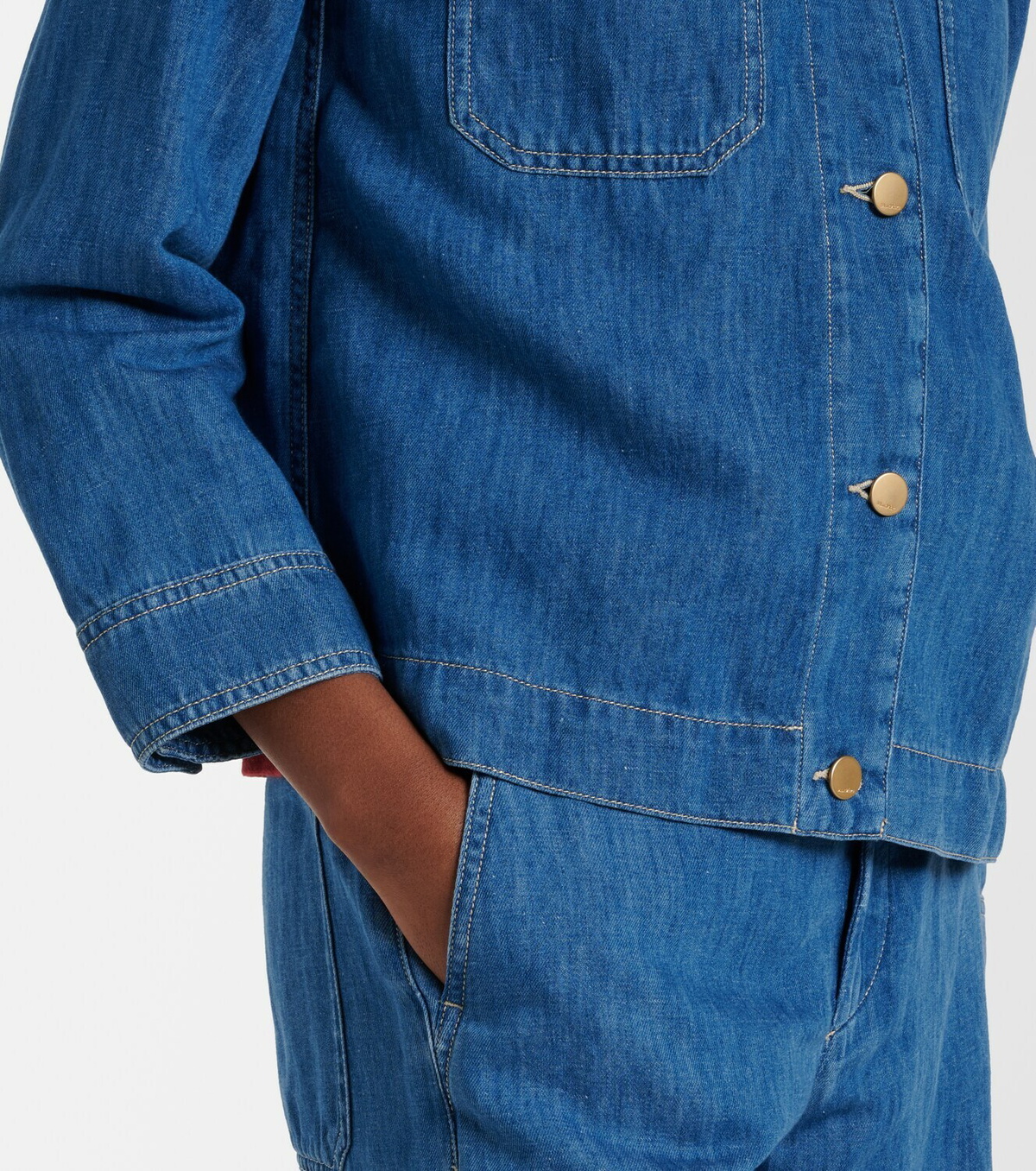 'S Max Mara Galante cotton and linen denim jacket