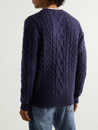 Polo Ralph Lauren - Cable-Knit Wool and Cashmere-Blend Sweater - Blue