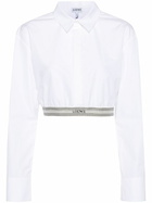LOEWE - Logo Cotton Cropped Shirt