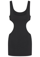Skims Cut-out Stretch-jersey Mini Dress Dark Grey