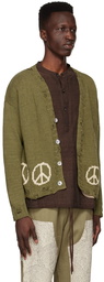 Karu Research Green Cotton Cardigan