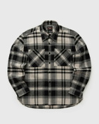 WOOLRICH BLACK LABEL - FLANNEL PLAID 2PKT SHIRT Black Mens Overshirt